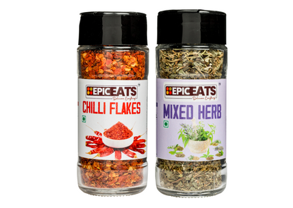 Chilli Flakes, Mixed Herb | Pack of 2 bottles