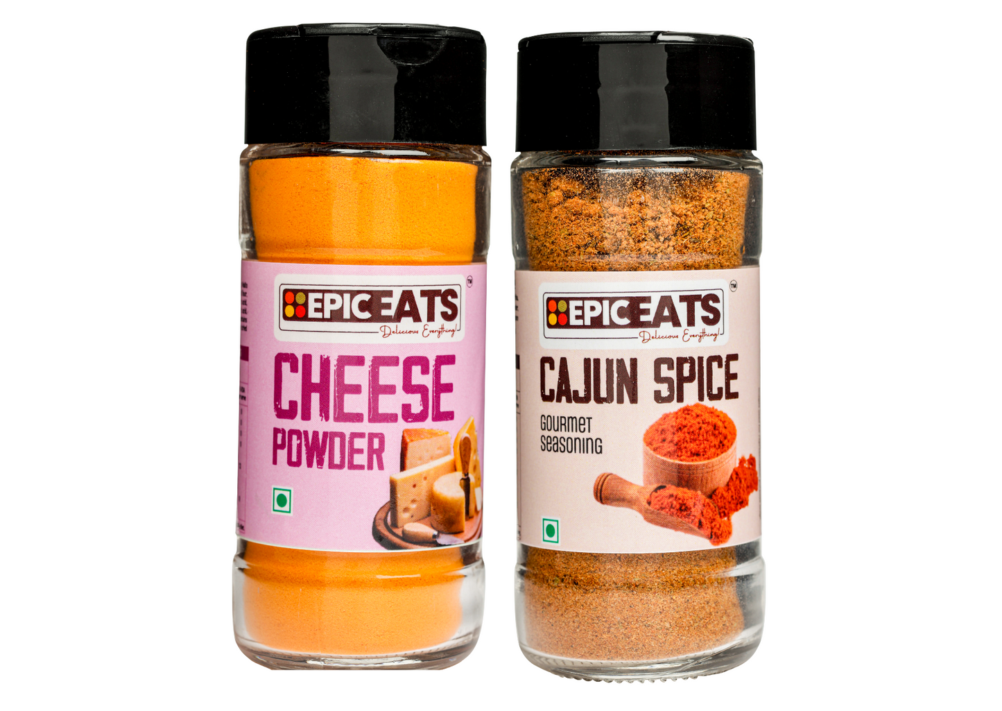 Cheese Powder,Cajun Spice | Pack of 2 bottles