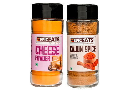 Cheese Powder,Cajun Spice | Pack of 2 bottles