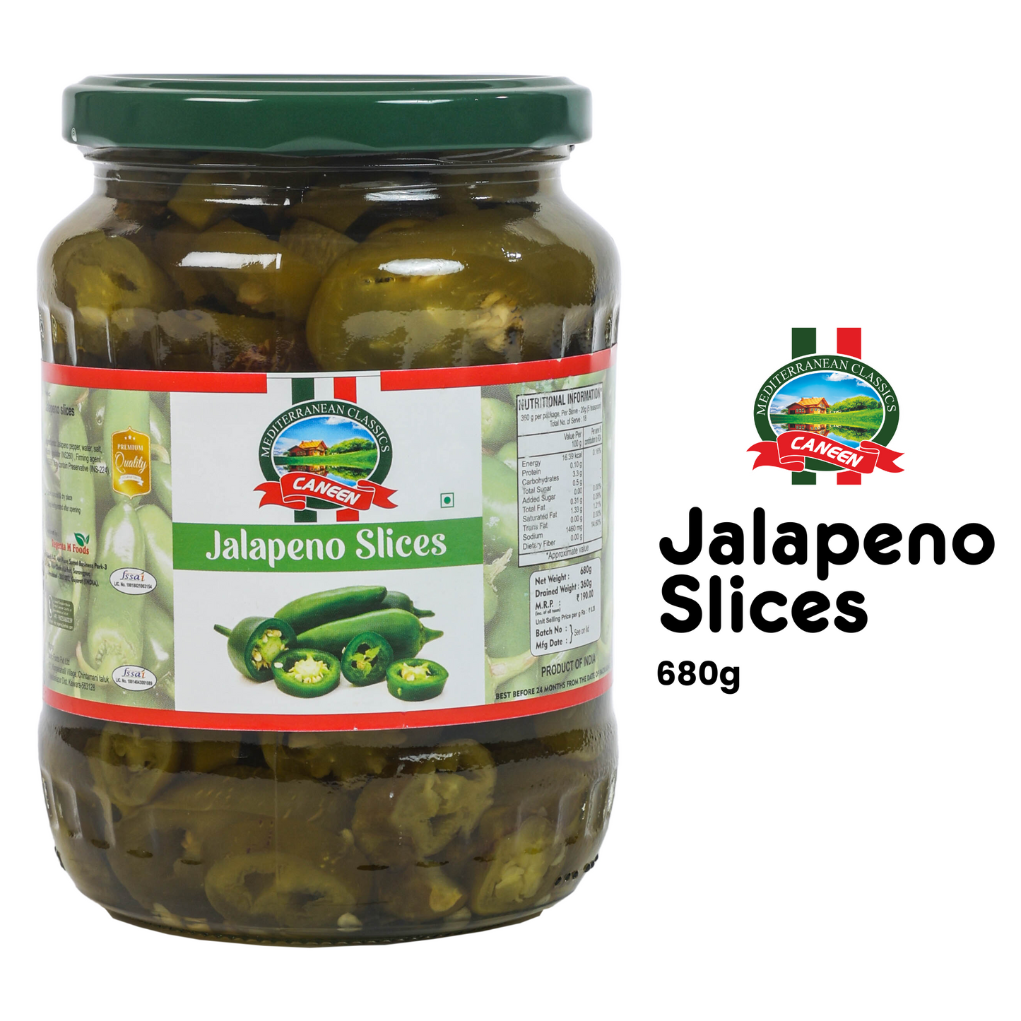 Green Jalapeno Slices