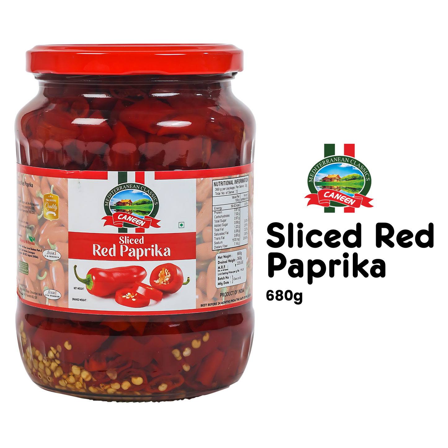 Sliced Red Paprika