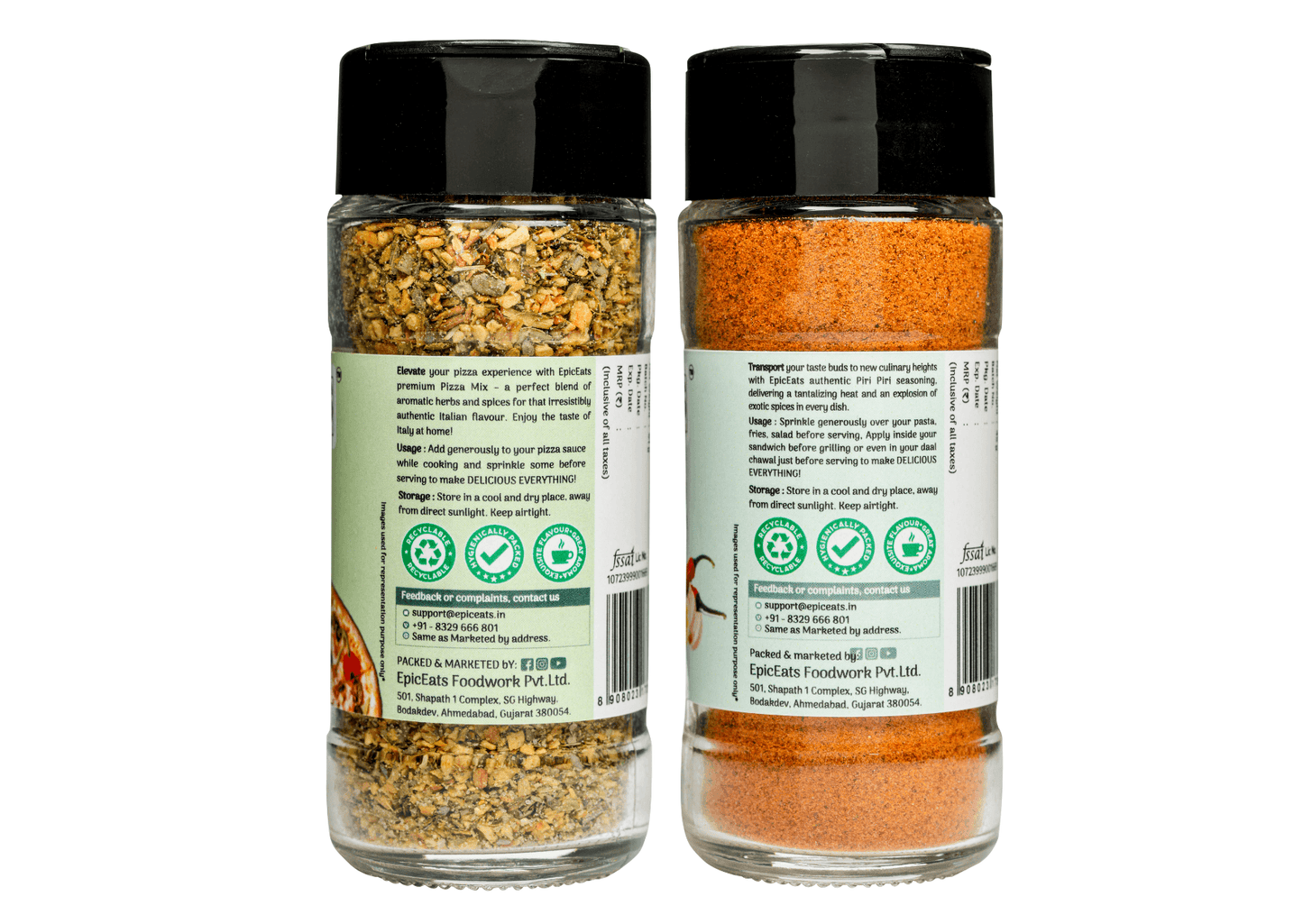 Pizza Mix ,Peri Peri | Pack of 2 bottles