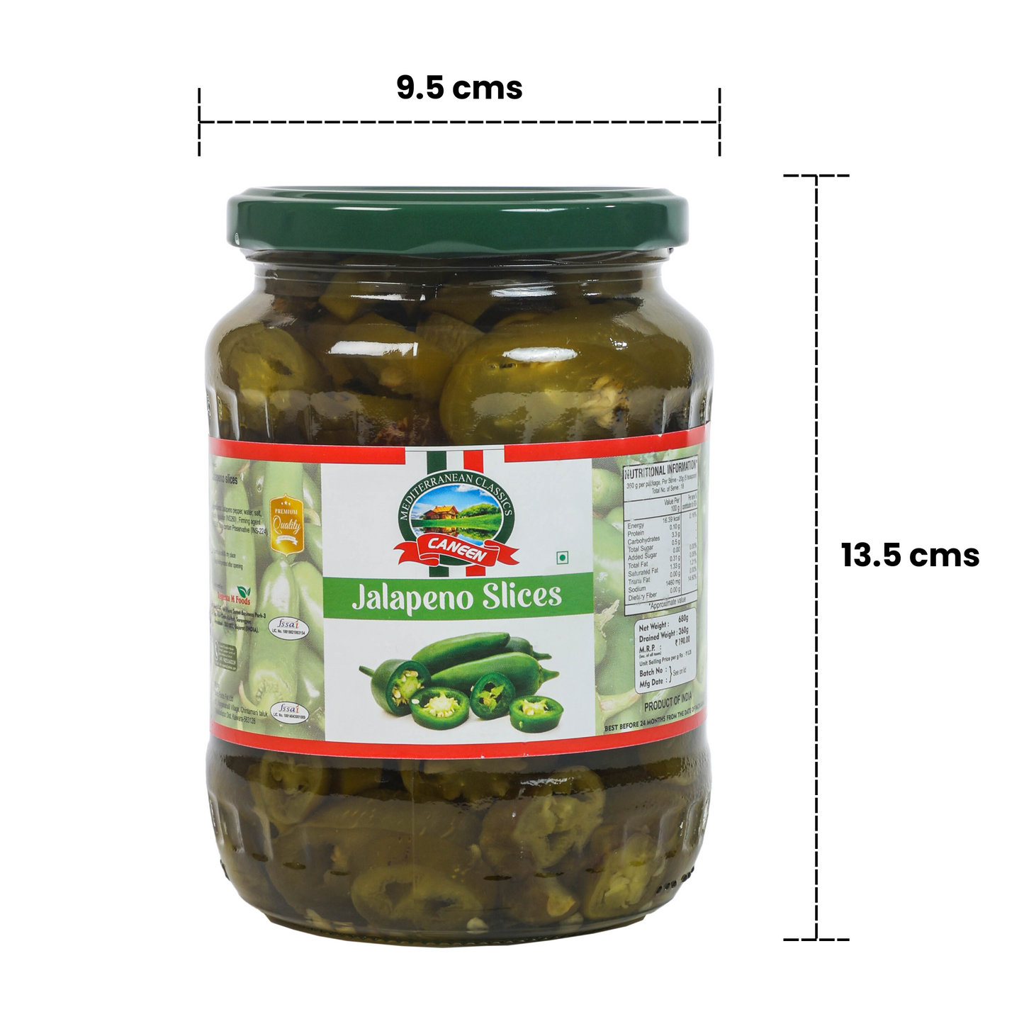 Green Jalapeno Slices