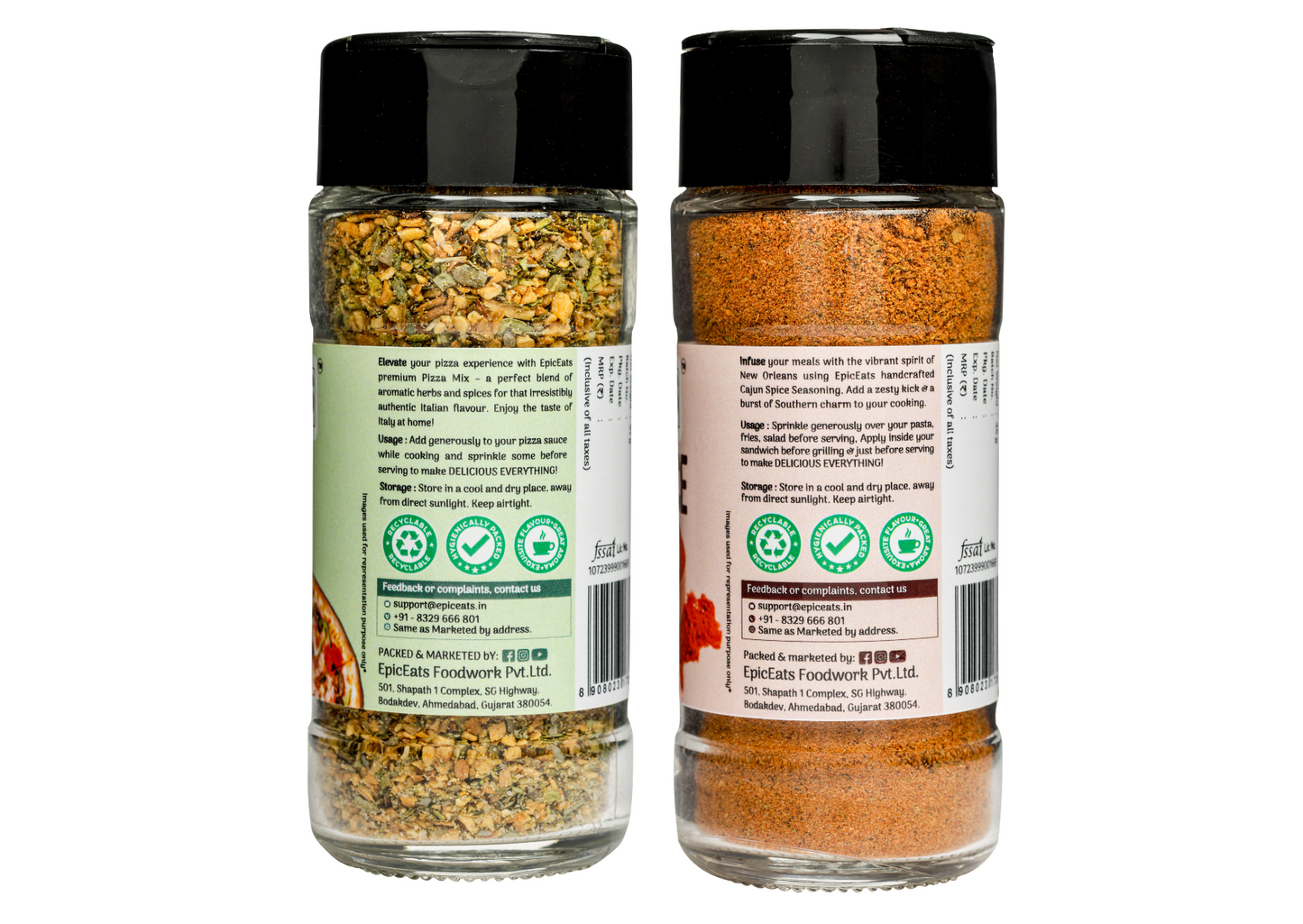 Pizza Mix, Cajun Spice | Pack of 2 bottles