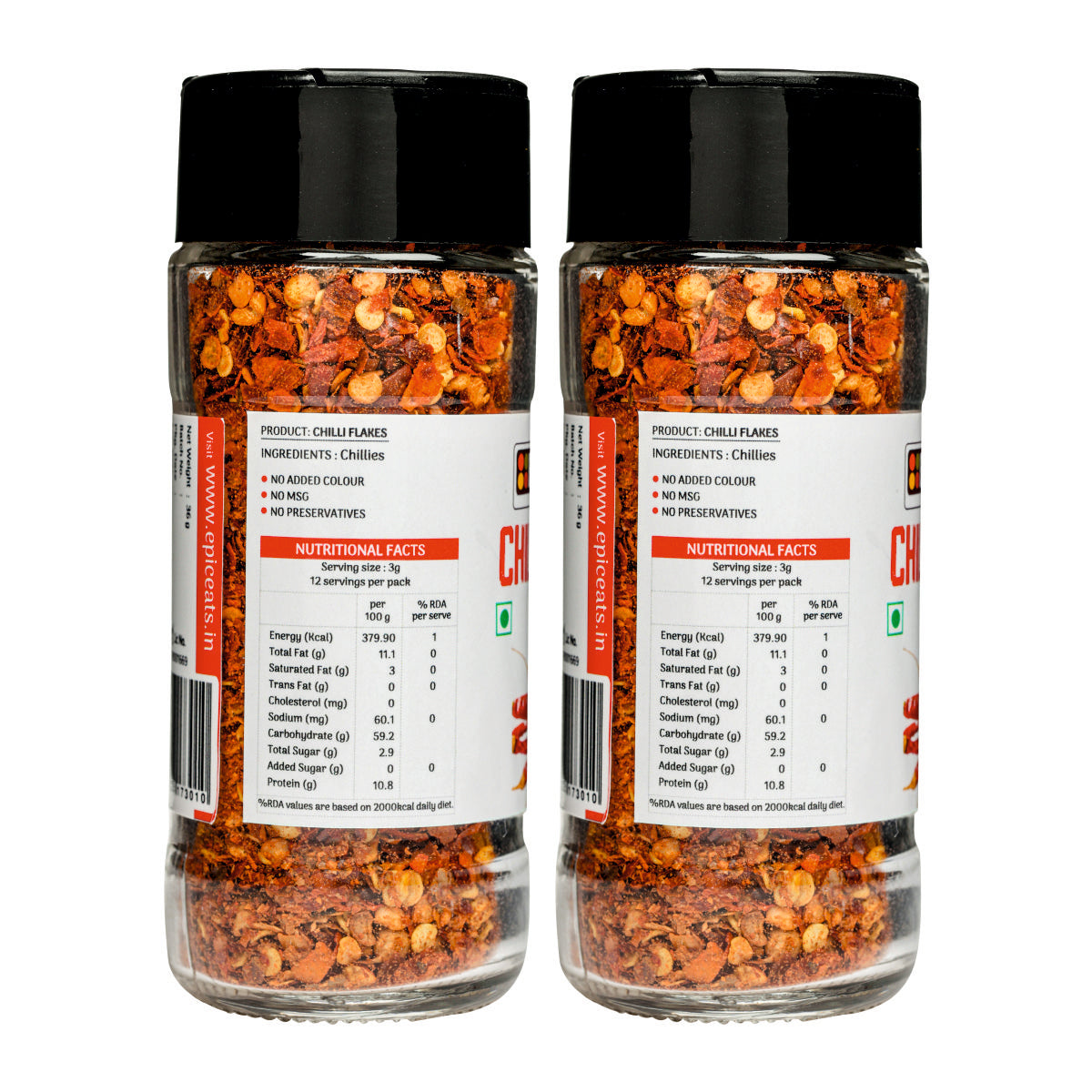 Chilli Flakes | Pack of 2 bottles